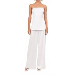 NEW NONCHALANT LABEL veronica top in white